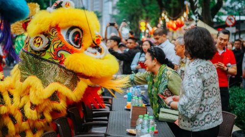 Kemeriahaan Perayaan Imlek di Kawasan SCBD, Ada Parade Budaya-Bazaar