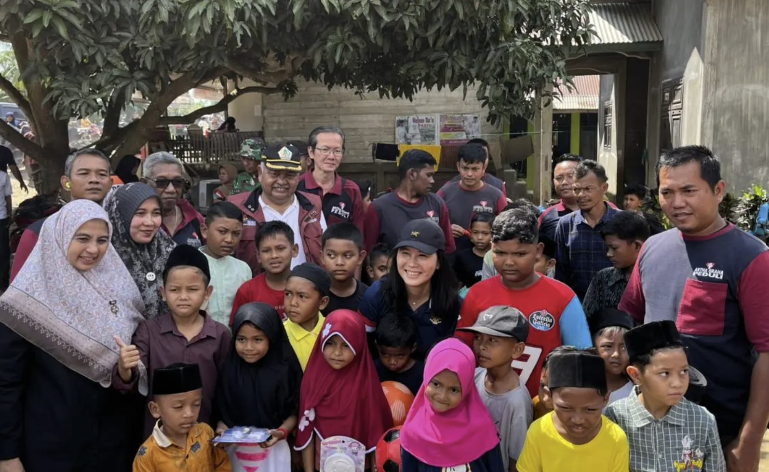 Wamen PPPA-AGP Ajak Keluarga Pascabencana di Aceh Timur Bangkit Kembali