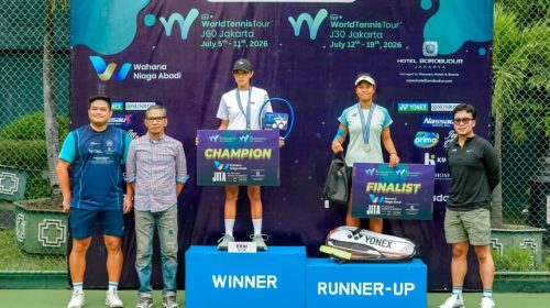 Jakarta International Tennis Academy Gelar Final J60 Jakarta ITF World Tennis Tour Juniors 2026 di Hotel Borobudur Jakarta