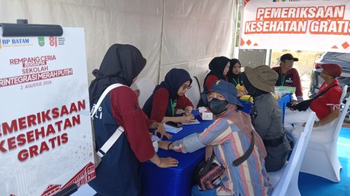 Sambut HUT RI, PT MEG Hadirkan Pemeriksaan Kesehatan Gratis di Rempang Bersama BP Batam