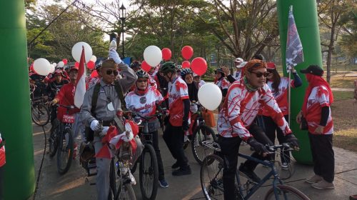 731 Goweser Meriahkan Fun Bike Kemerdekaan Paguyuban Balad 88 di Kiara Artha Park