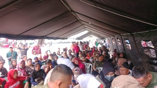 Ratusan Warga Bandar Lampung Padati Lapangan Saburai Ikuti Bhakti Kesehatan HUT TNI Ke-81